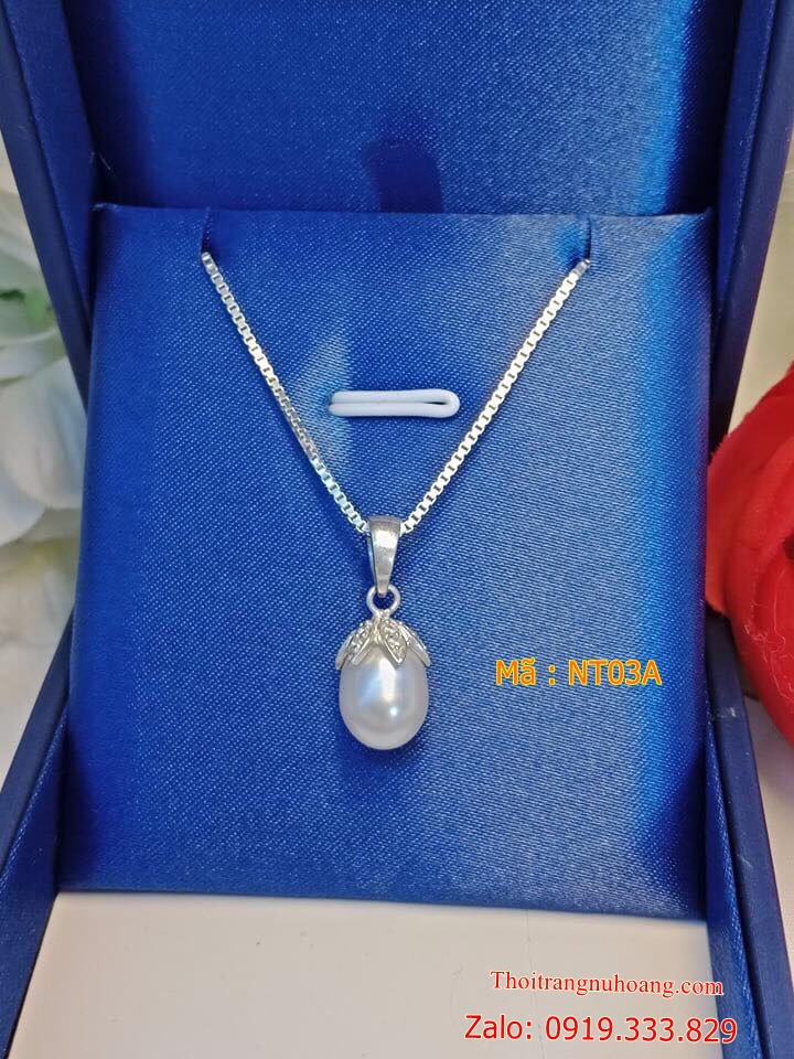 DÂY CHUYỀN VÀ MẶT DÂY CHUYỀN NGỌC TRAI NT03